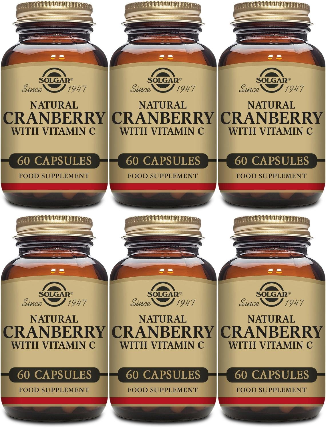 Solgar Natural Cranberry with Vitamin C 60 Capsules x3 Urinary Health - Image 8