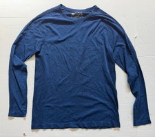 FIGS Seamless Long Sleeve Underscrub Women  s Medium Blue Underscrub Fitted Top