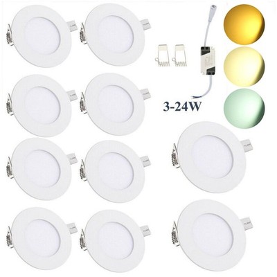 LED Panel Einbaustrahler Deckenleuchte Einbau Leuchte spot flach slim rund eckig