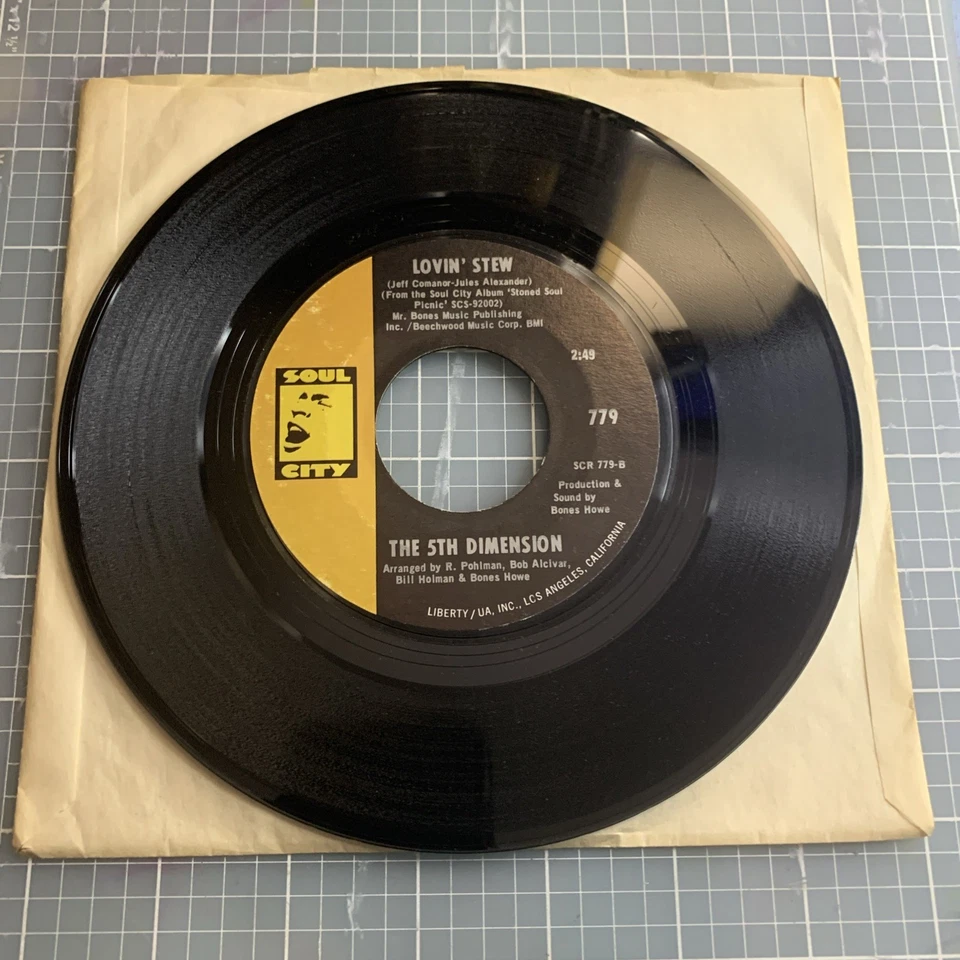 THE 5TH DIMENSION-WEDDING BELL BLUES-SOUL CITY - Image 2 of 2