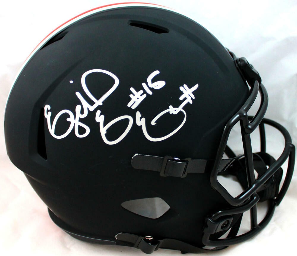 Ezekiel Elliott Autographed Signed Ohio State Ohio St. F/S Eclipse Speed Helmet-Beckett W Hologram 