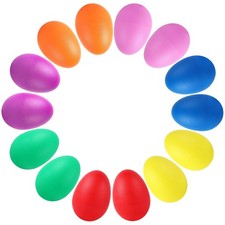 14 PCS Plastic Egg Shakers - Percussion Musical Maracas for Kids Easter Fun