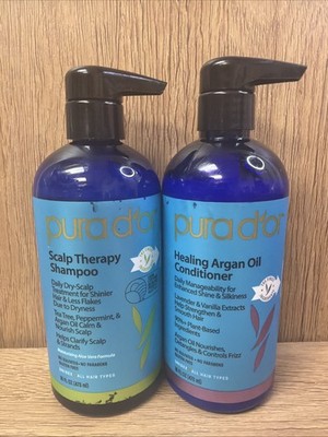 PURA D'OR Dor Scalp & Dandruff Therapy Argan Oil Shampoo & Conditioner Regimen