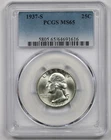 1937-S 25C PCGS MS 65 Washington Silver Quarter