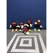 4 California Raisins Flocked Applause Bendable Plush 1 PVC Walker Not Working