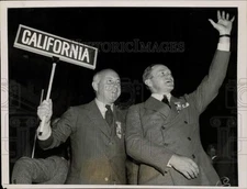 1936 Press Photo Cecil B. De Mille & S.F.V. Moss at GOP Convention - lry30118