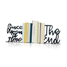 Once Upon A Time Bookends,Metal Decorative Bookends,Once Upon A Time Sign for 