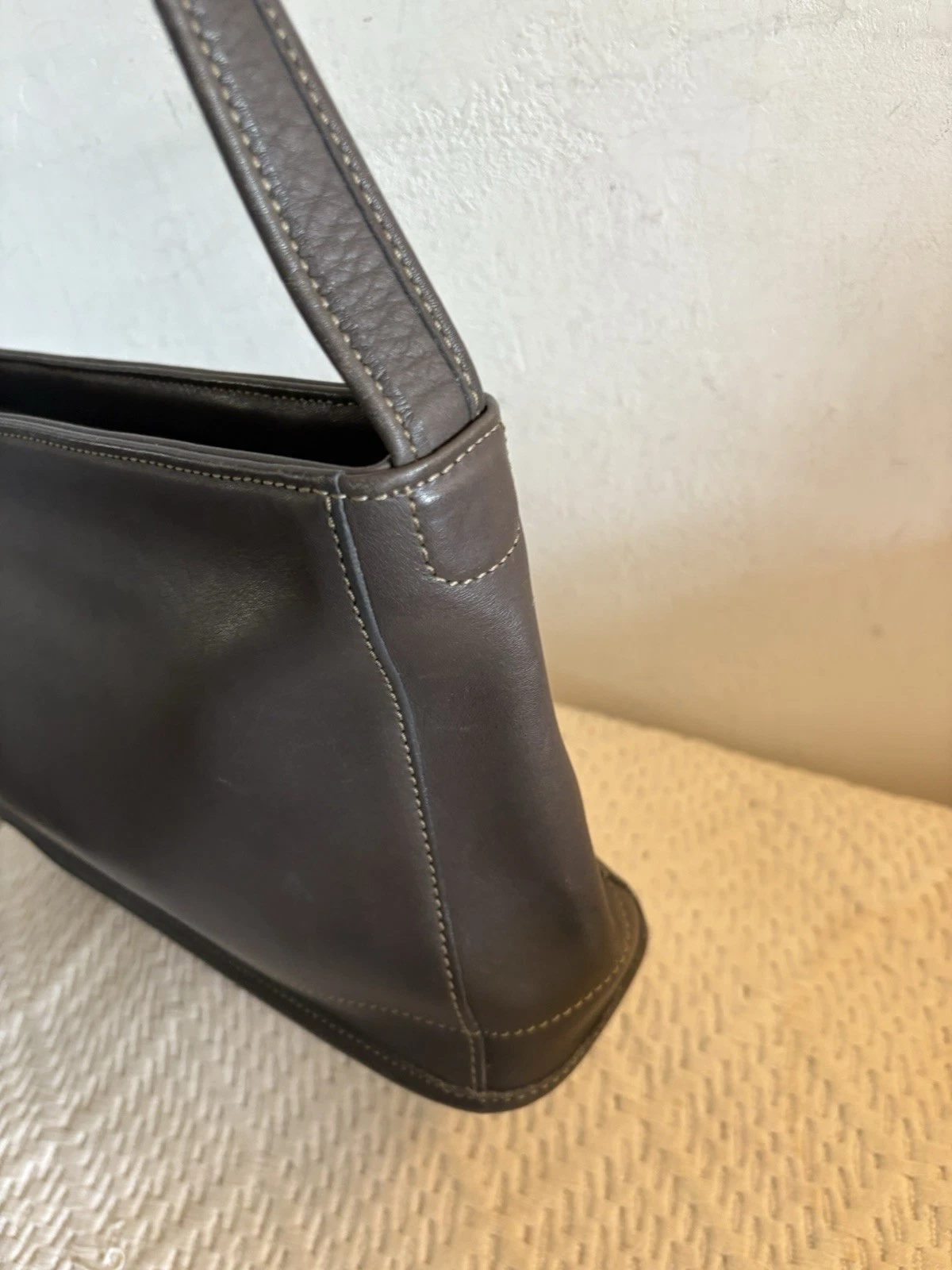 COACH Carrozza vintage. Borsa a tracolla Bleeker anni 90 9309 grigia rara