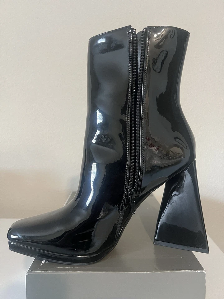 Bota para mujer Anne Michelle de cuero negro talla 9 de Estados Unidos nueva Foto 4 de 4