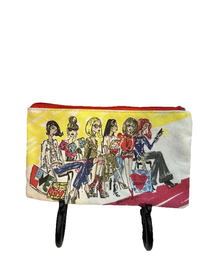 2 bolsas cosméticas de lona com zíper coração vermelho com estampa BRIGHTON 2018 e 2020 # F - Imagem 3 de 4