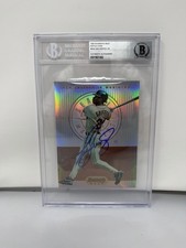 Ken Griffey Jr Signed 1995 Bowman’s #49 Best Jumbo Refractor Card Beckett Auto