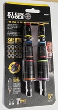 Klein Tools 7-IN-1  SAE+ 7-IN-1  Metric Impact Flip Socket Set