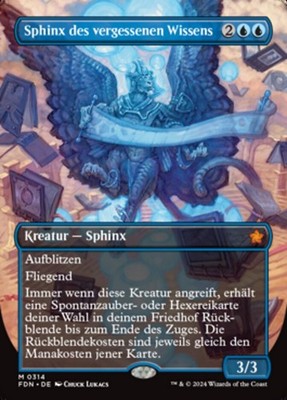Magic The Gathering MTG  FDN Sphinx des vergessenen Wissens (V.1) mythic deutsch
