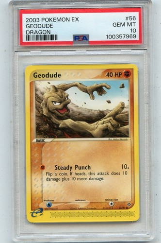 Geodude graded PSA 10 for sale on eBay