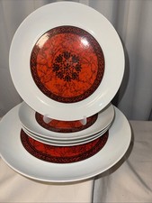 Block Flamenco 4 Salad Plates W/ 1 Dinner Pla...