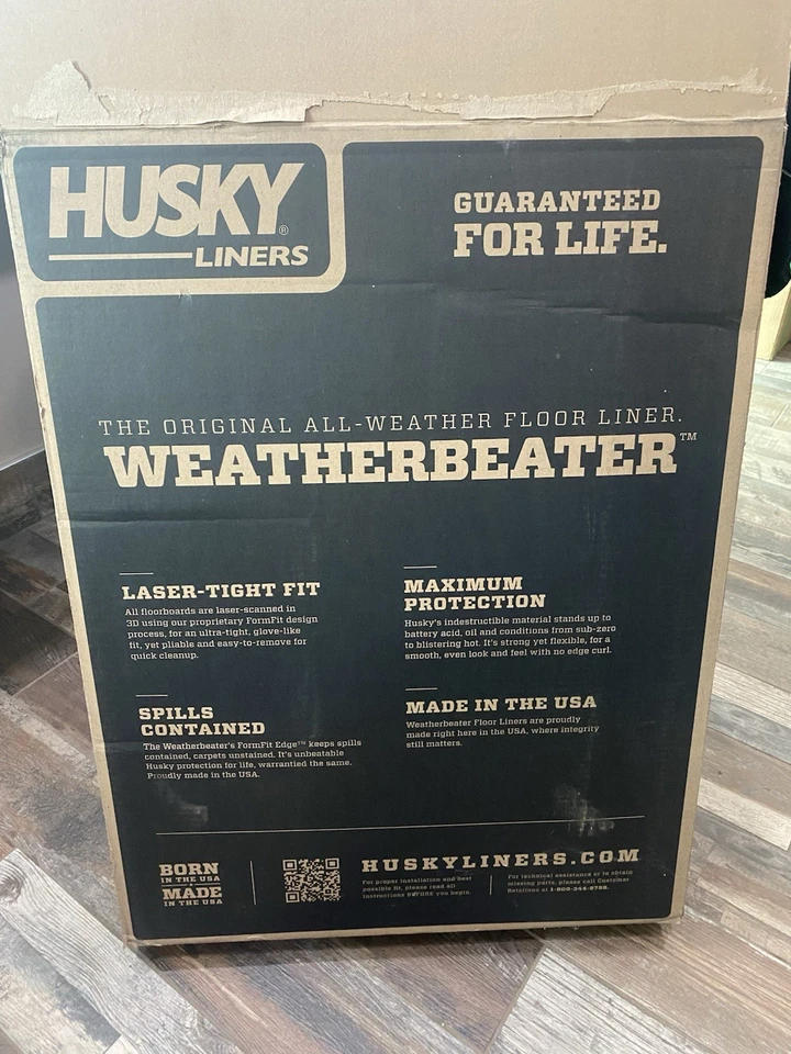 НОВЫЕ напольные коврики Husky Weatherbeater 2010-17 Chevrolet Equinox/GMC Terrain черные - Изображение 2 из 4