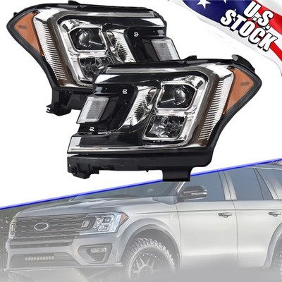 2pcs Replacement Headlight Pair For 2018-2021 Expedition  JL1Z13008J/ JL1Z13008K
