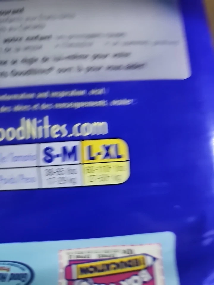 Boxers Goodnites 60-110 + libras Boxers para dormir/niños nuevos en caja 4 paquetes de 11 (total 44) Foto 3 de 4