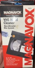 NOS Magnavox VHS Head Cleaner Non-Abrasive Wet System VCR  Camcorder