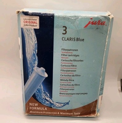 Original Jura Claris Blue Water Filter Cartridges 3 Pack 71312 Plus 1 Extra