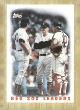 1987 Topps #306 Red Sox Leaders