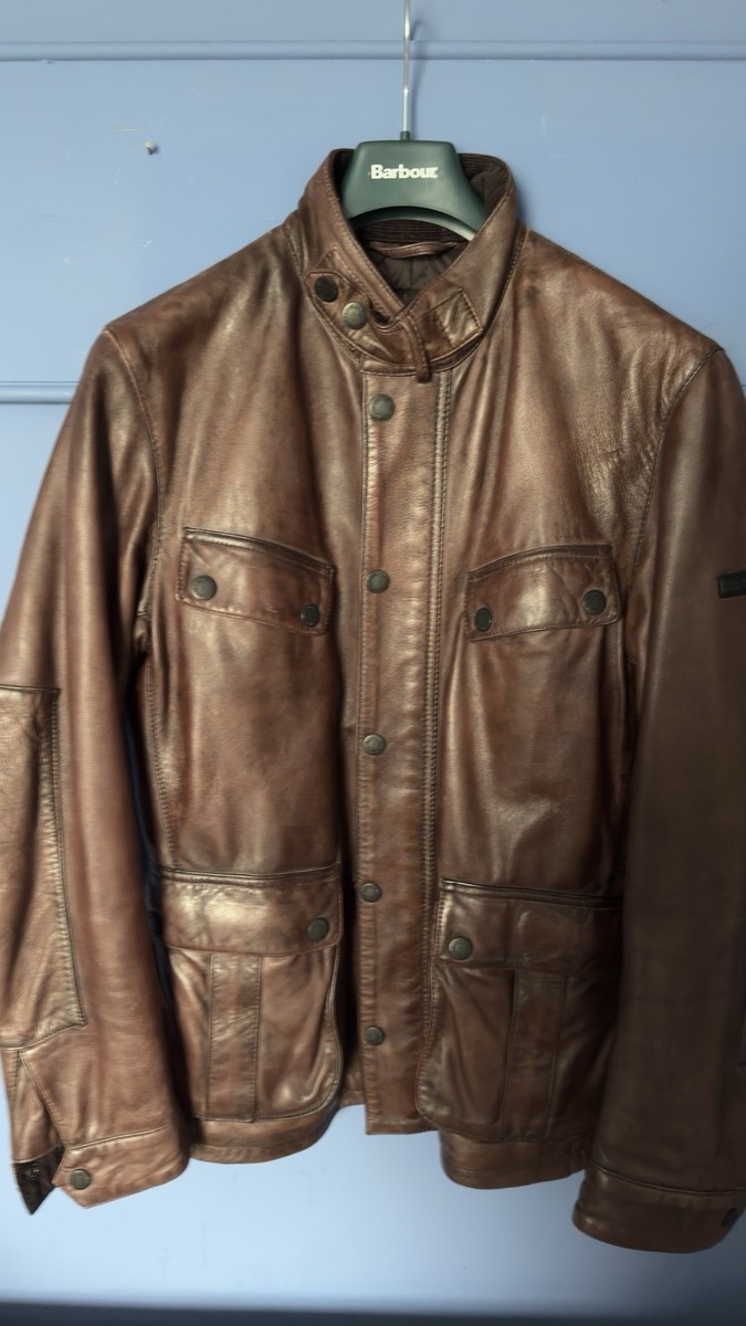 Barbour international Men's Motorcycle Jacket Size Small UK