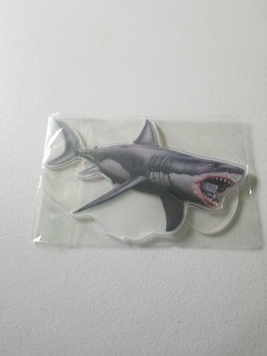 ZOBIE FRIGHT JAWS BRUCE THE SHARK ACRYLIC STANDEE FIGURE 8 IN LENGTH