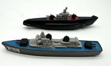 Vintage Tootsie Toy Diecast Destroyer Submarine Made In The USA War Toy