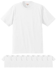 United Athle 5942-01 6.2oz Premium T-shirt 10 Piece Set Men's (White, M)