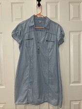 G by Guess Short Sleeve Long Pullover Shirt Dress XL