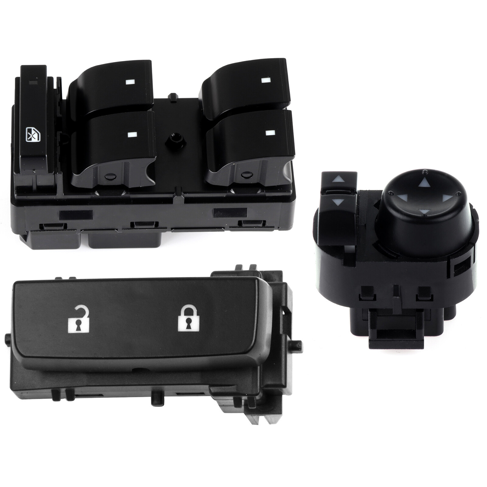 For GMC Sierra Chevrolet Silverado 3 Switch Control Window Door Lock Mirror
