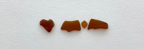Natural Letter Heart Shaped “❤️mom” beach sea glass pebble art word craft USA #G - Picture 10 of 10