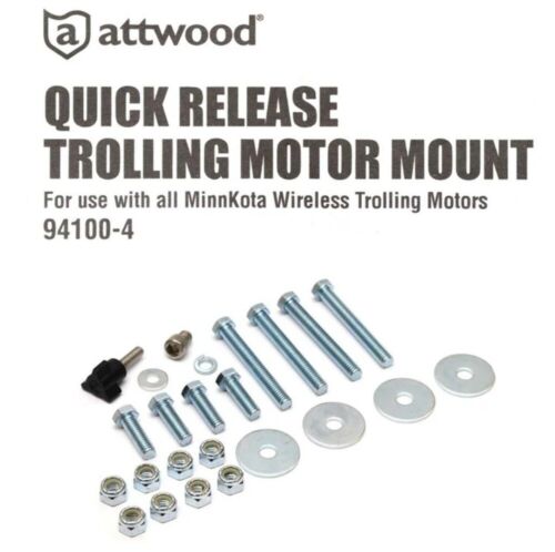 ATTWOOD 94100-4 TROLLING MOTOR MOUNT FOR MINN KOTA 13 1/2" X 8" MARINE BOAT - Picture 4 of 6