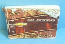 98 1998 Chevrolet Blazer Owners Manual