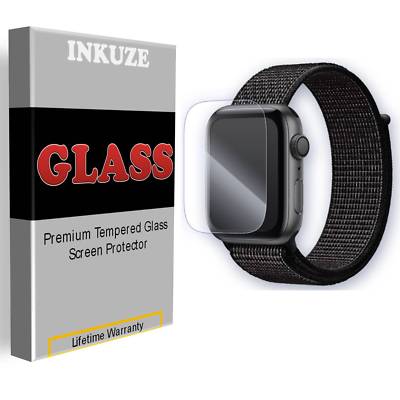 [2-PACK] INKUZE Tempered Glass Screen Protector Guard For Apple Watch 38 & 42 mm