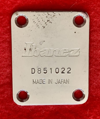 1985 Ibanez Roadstar II Series Electric Guitar Original Neck Plate Made in Japan - Picture 3 of 4