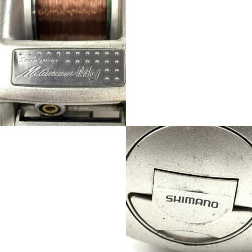 SHIMANO SCORPION METANIUM MG Silver Bait Reel Left Japan - As Is - HSHM - Picture 9 of 10