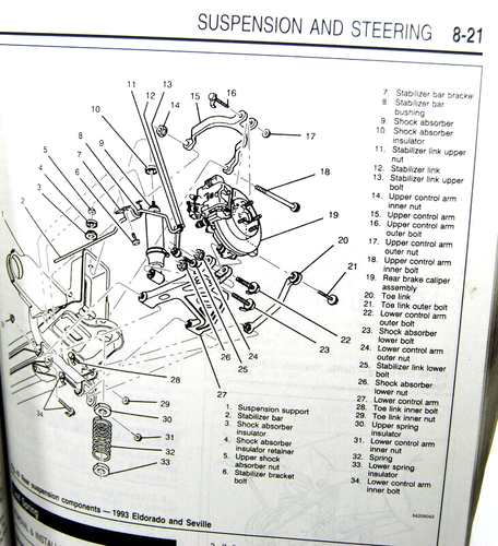 Chilton Repair Manual General Motors '90-'93 Deville Fleetwood Eldorado Seville - Picture 5 of 5