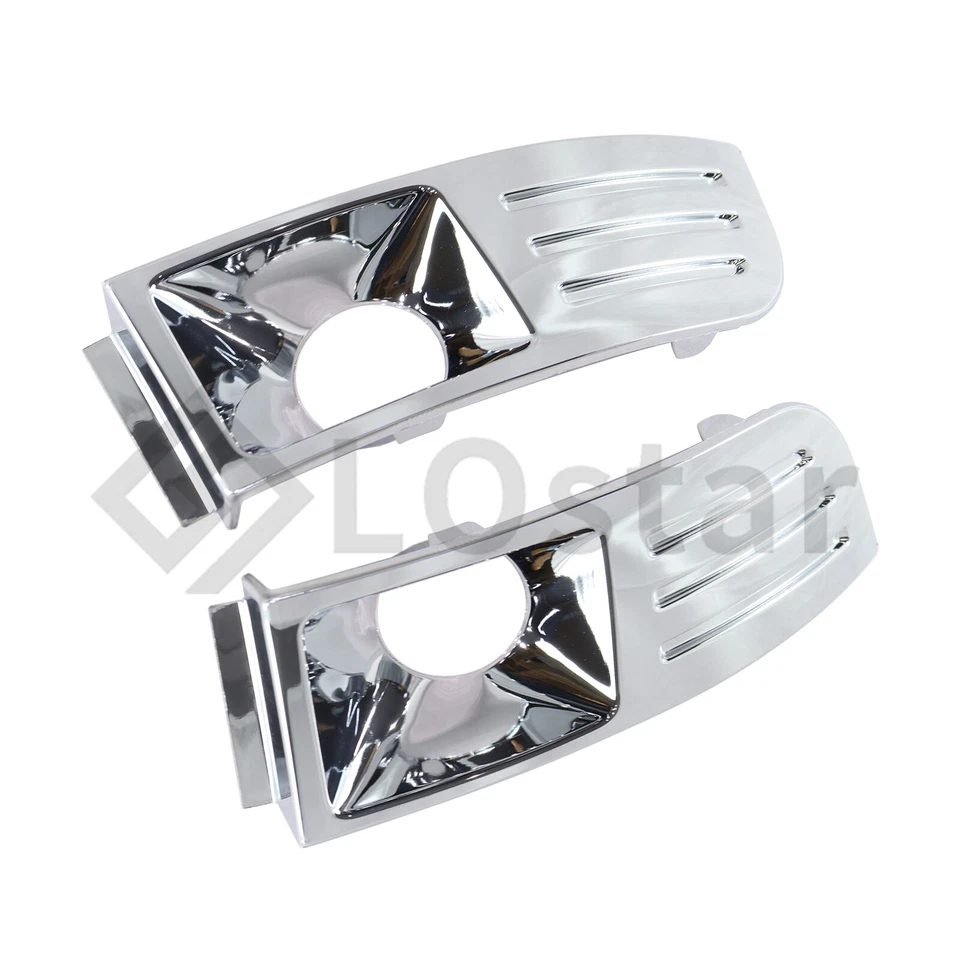 Pair(2) Fog Light Trim Set Left & Right Chrome For 2009-2012 Ford Flex 3.5L V6 - Image 3 of 4