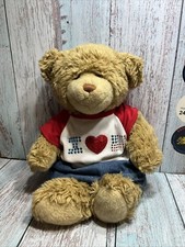 BAB Workshop. Build a Bear .Patriotic Sparkly Shirt And Denim Skirt.Ships 24 Hrs
