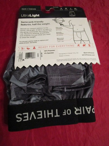 Pair of Thieves Ultra Light Boxer Briefs Men's Size S Small 28-30 Underwear - Picture 3 of 4