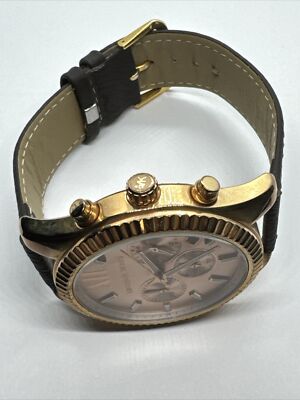 Michael Kors Lexington MK8319 Mens Brown Leather Analog Dial 