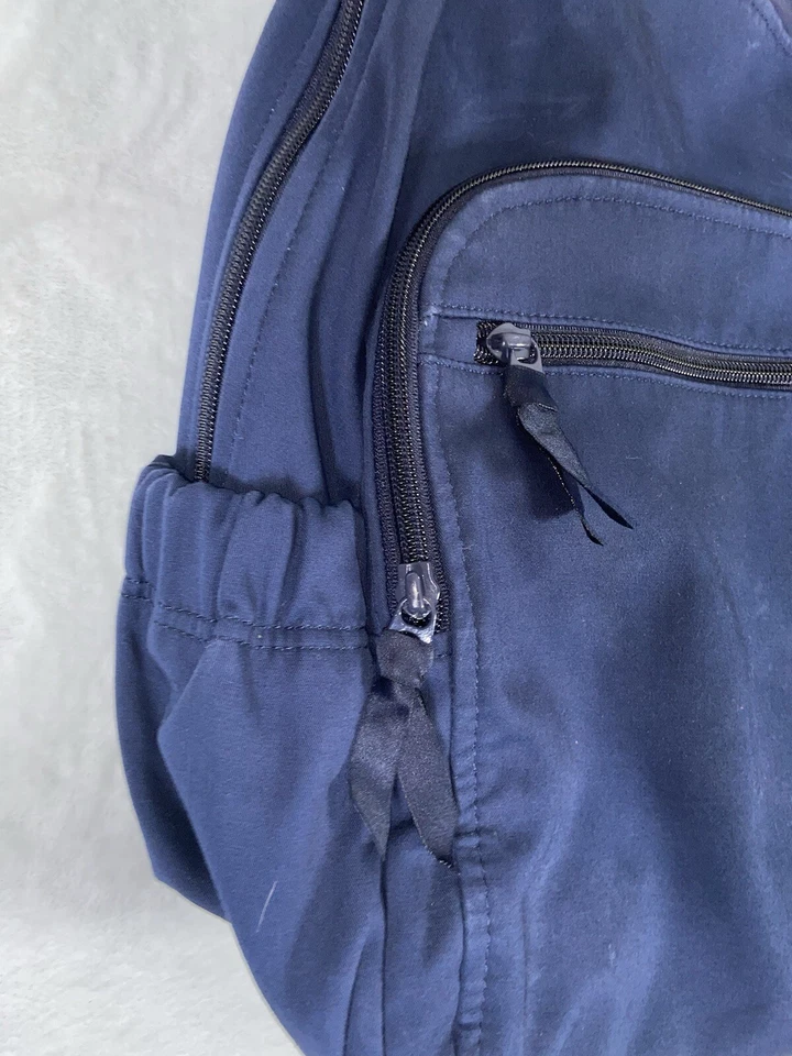 Vera Bradley Women's Cotton Campus Backpack Classic Navy - Recycled Cotton - Изображение 3 из 4