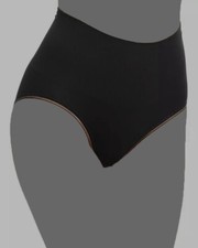  75 Yummie Women's Black Ultralight Seamless Pull-On Elastic Waist Briefs Size M