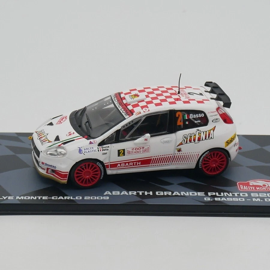 Ixo 1:43 ABARTH GRANDE PUNTO S2000 WRC 2009 G.BASSO-M.DOTTA Diecast Car Model - Image 2 of 4