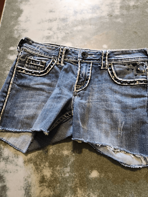 #ad #ad Cowgirl tuff hot stuff cutt off shorts sz 26 $34.00