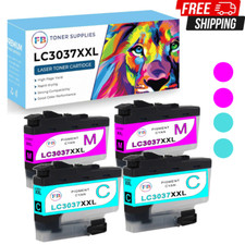 Ink Cartridge for Brother 1 set 2M 2Cyan LC3037 LC-3037XXL for MFC-J5845DW MFC