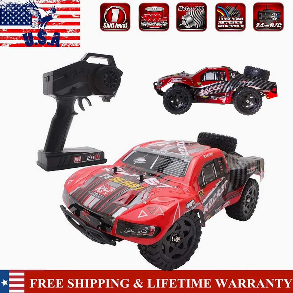 RC Car Electric Short Course Truck Vehicle RTR Model – Kids Toys