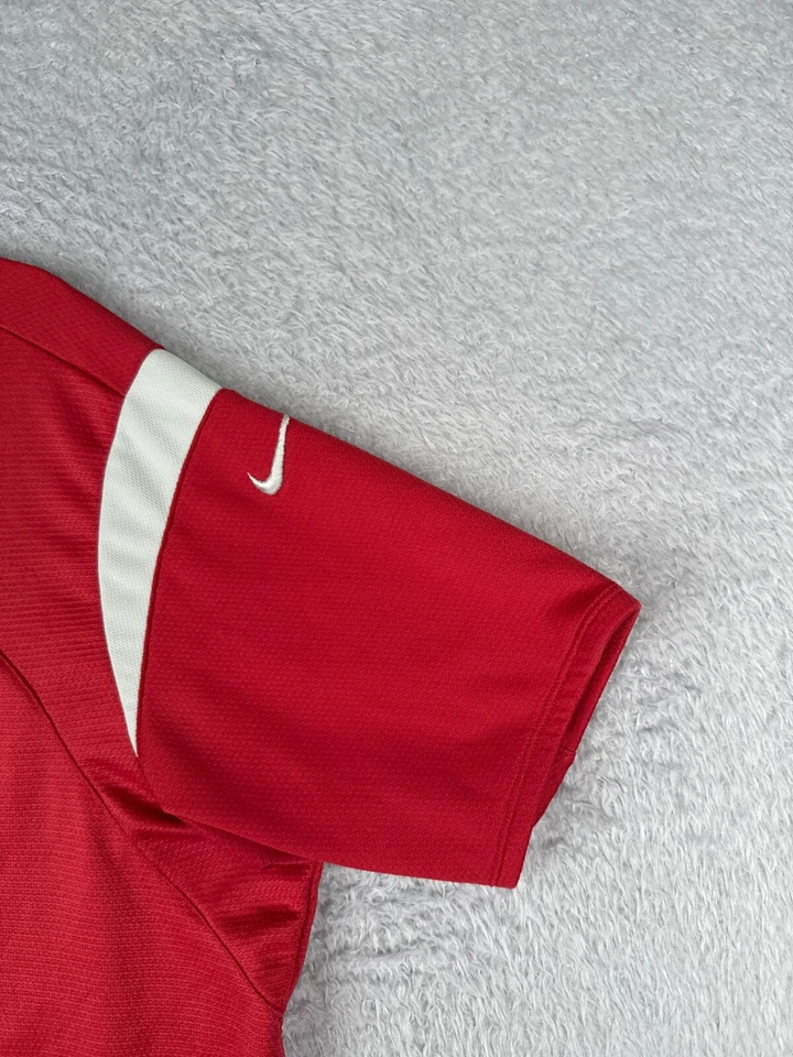 Camiseta de Ciclismo Nike DE COLECCIÓN Adulto 2XL XXL Roja 1/2 Cremallera Manga Corta Esférica Foto 2 de 4