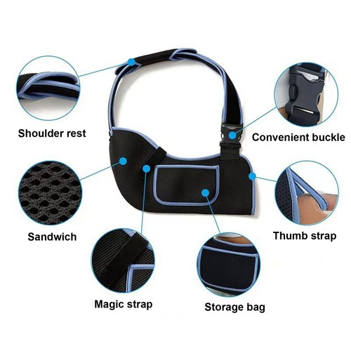 Arm Sling Forearm Brace For Wrist Fracture Adjustable Elbow Support Strap Best - Picture 4 of 12